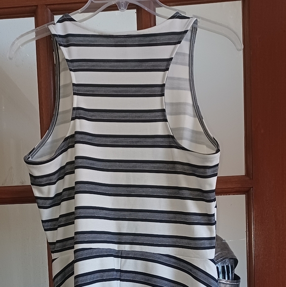 H&M Striped Dress, M, Racer-back, Black & White - Picture 5 of 6